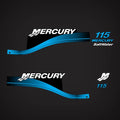 Outboard Motor Decals for Mercury 115hp (Top Cover, M Domed Sticker)