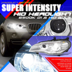 AFS LED Projector Sequential Headlights for BMW X5 (2007–2010) - Chrome/Clear