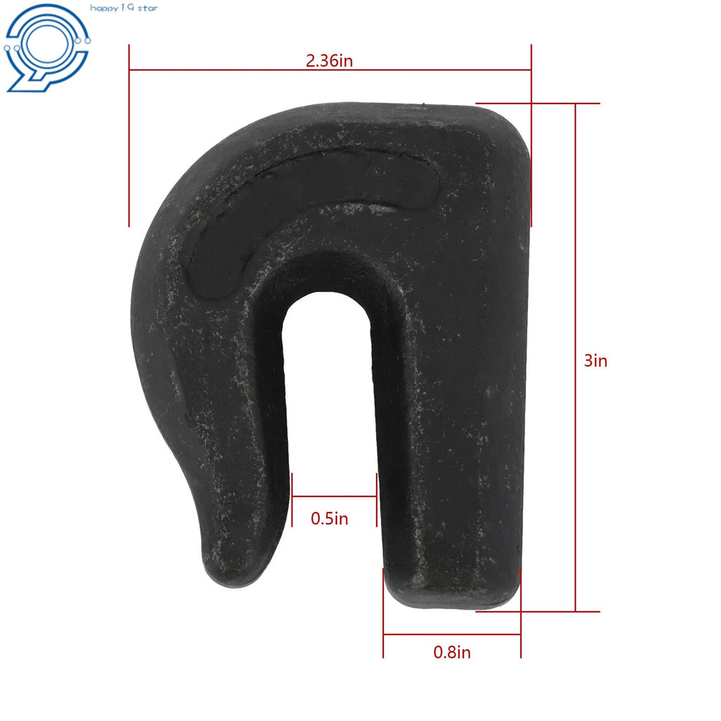 Set of 8 Weld On Grab Hooks for Heavy Duty Chain (6600lbs, G70)