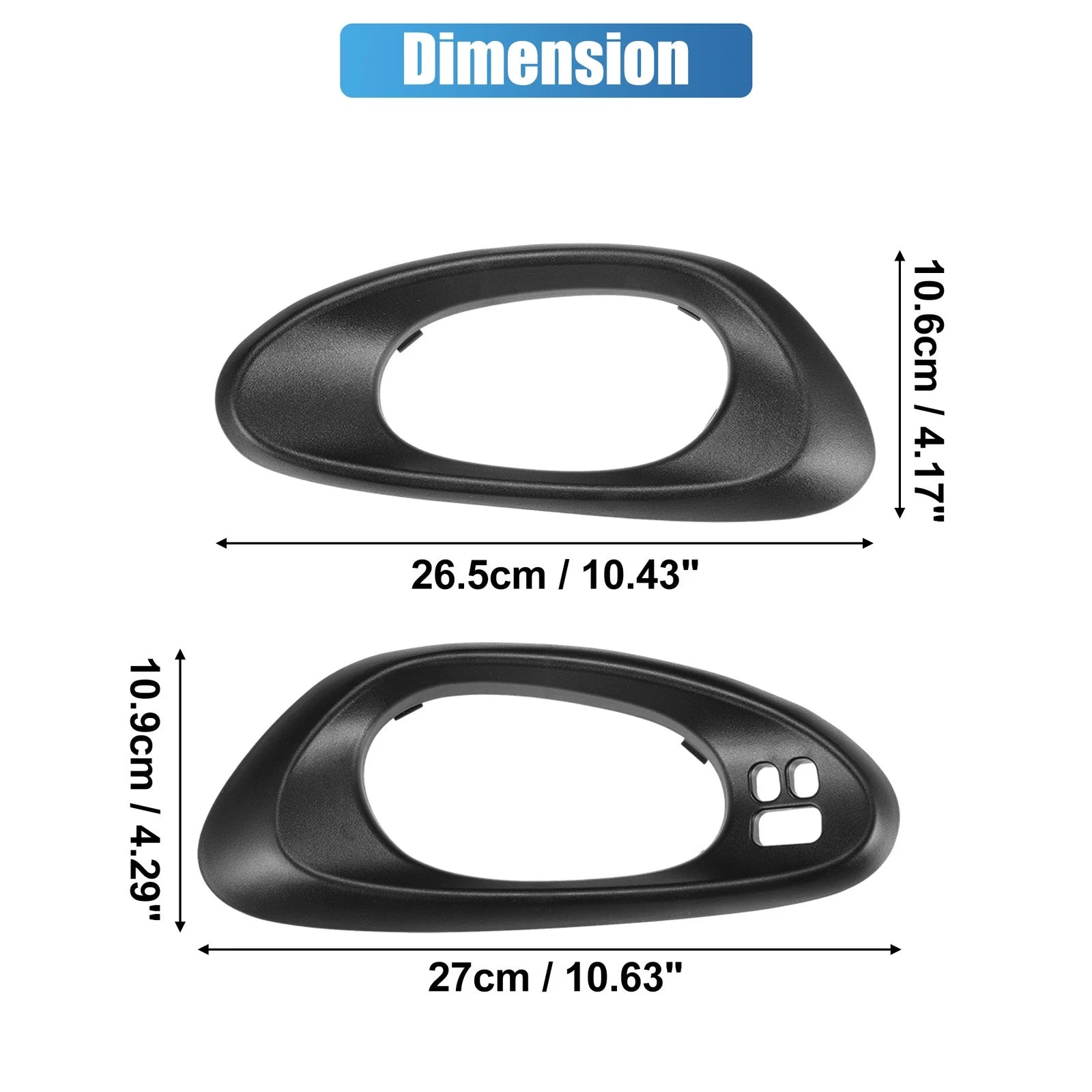1 Pair Handle Cover Trim for Chevy Trailblazer (2002–2009)
