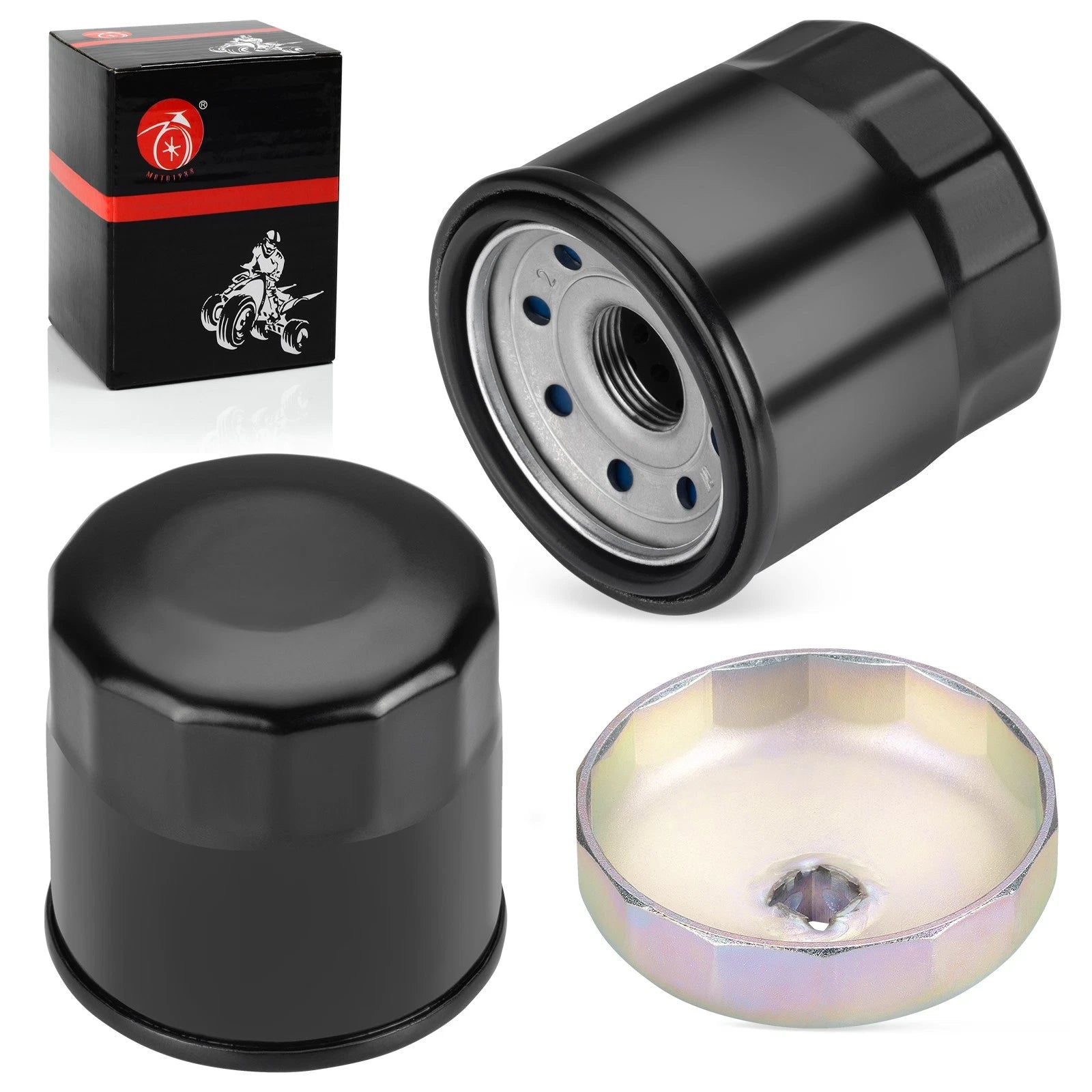 2pcs Oil Filter for Honda Interceptor VFR700F (1986–1987) VFR800 (1998–2015)
