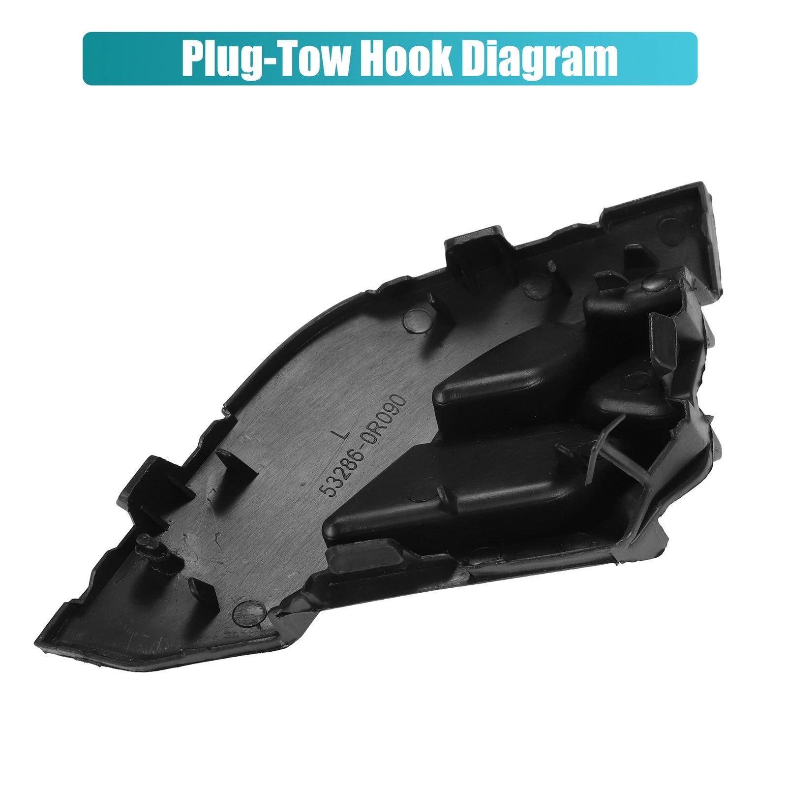Tow Hook Cap for Toyota RAV4 (2016–2018) - Unpainted, Front Left