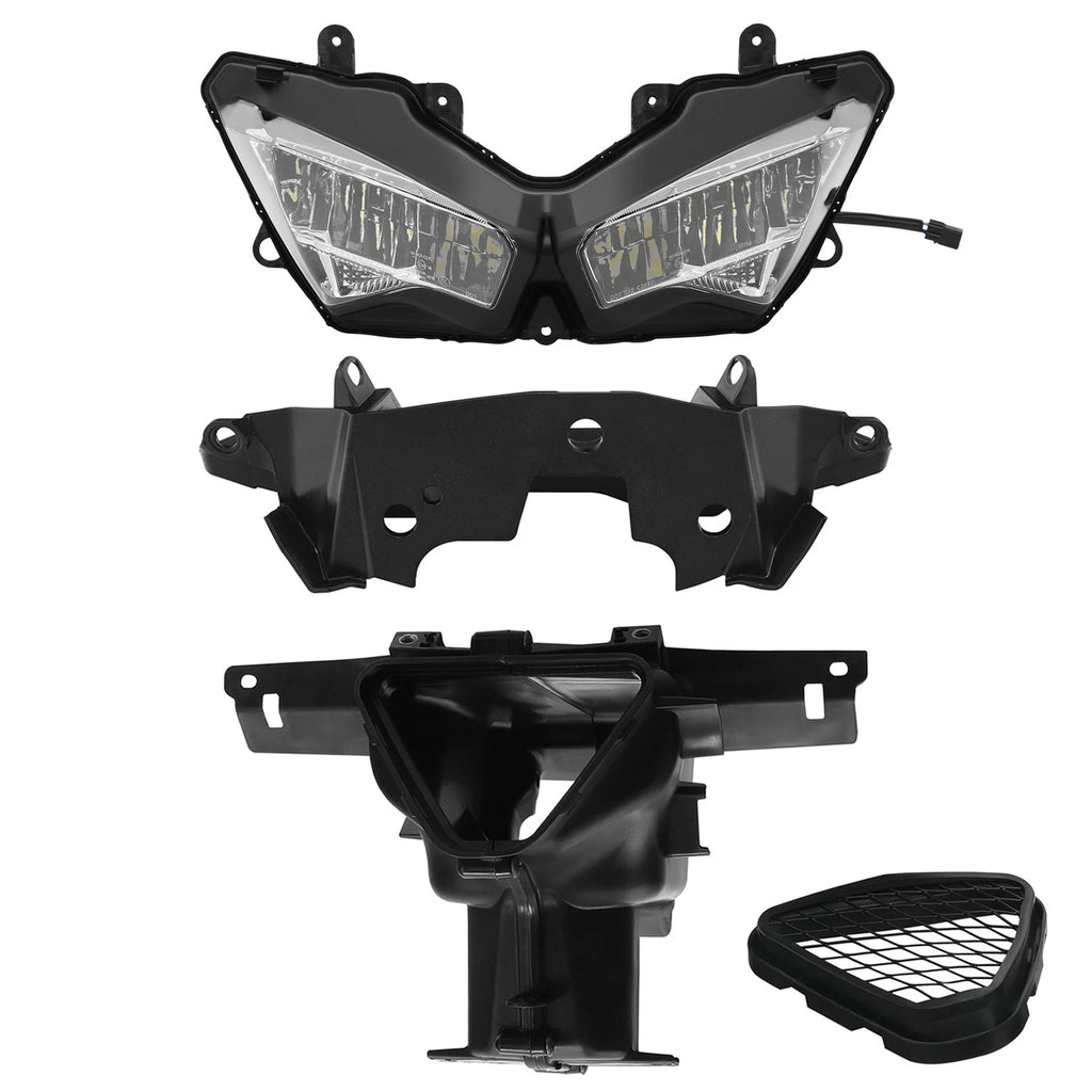 Front Headlight Ram Air Duct Fairing Bracket for Kawasaki Ninja ZX6R (2019–2023)