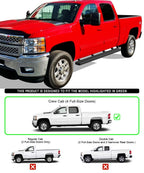 iBoard Stainless Steel 5in Step Bars for Chevy Silverado GMC Sierra (2007-2018)