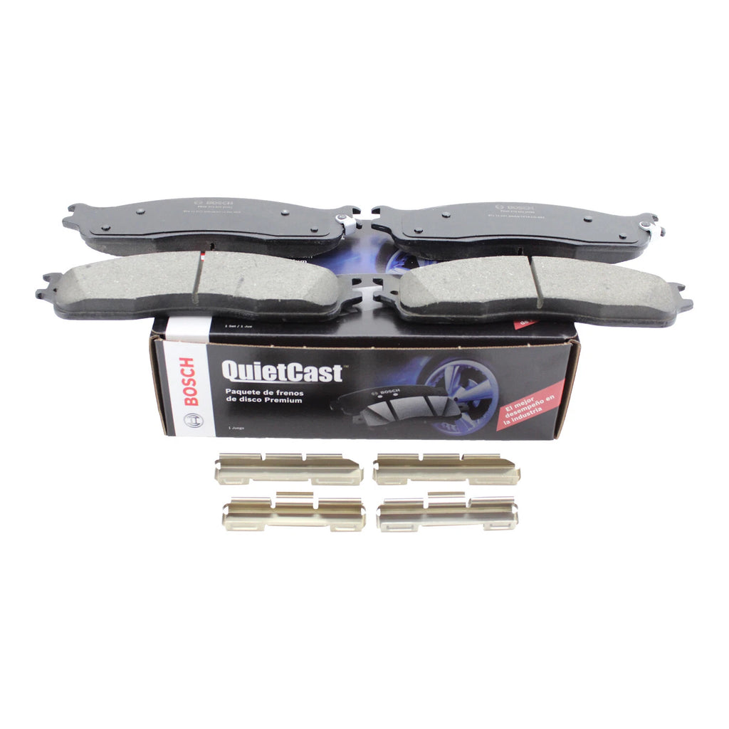 Set of 4 Bosch QuietCast Front Ceramic Brake Pads for Dodge Ram 1500 2500 3500 (2002–2023)