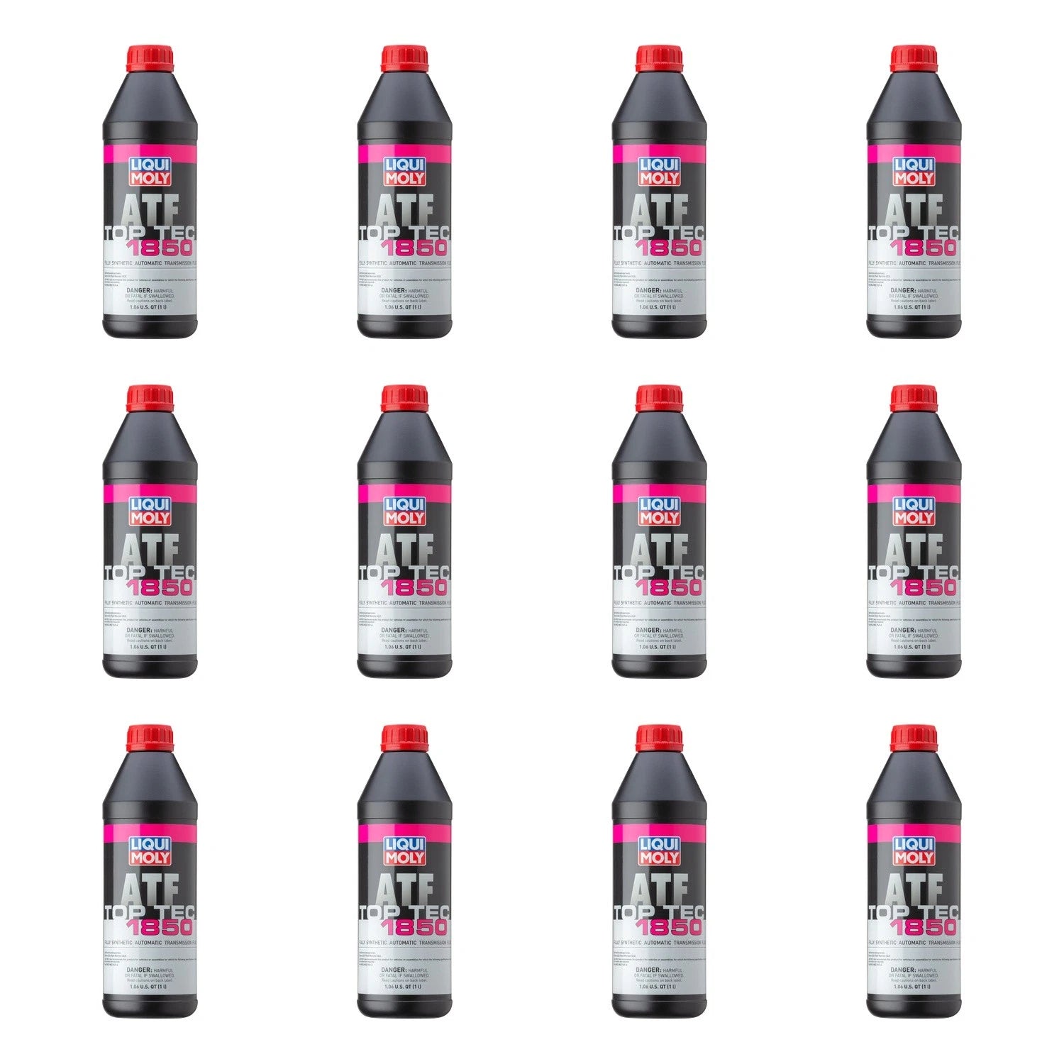 Set of 12 Liqui Moly Top Tec ATF 1850 Automatic Transmission Fluid (1L)