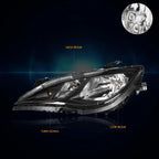 Headlight Lamps for Chrysler Pacifica Voyager (2017–2023) Black/Clear