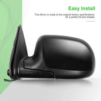 Driver Power Heated Manual Folding Side Mirror for Chevy GMC (2000–2002)
