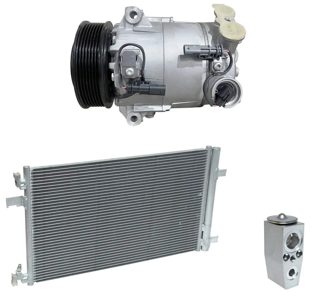 AC Compressor Kit with Condenser for Chevrolet Malibu 2.4L (2014–2016)
