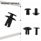 Door Trim Clips for Mercedes (Black, Plastic, Wheel Arch)