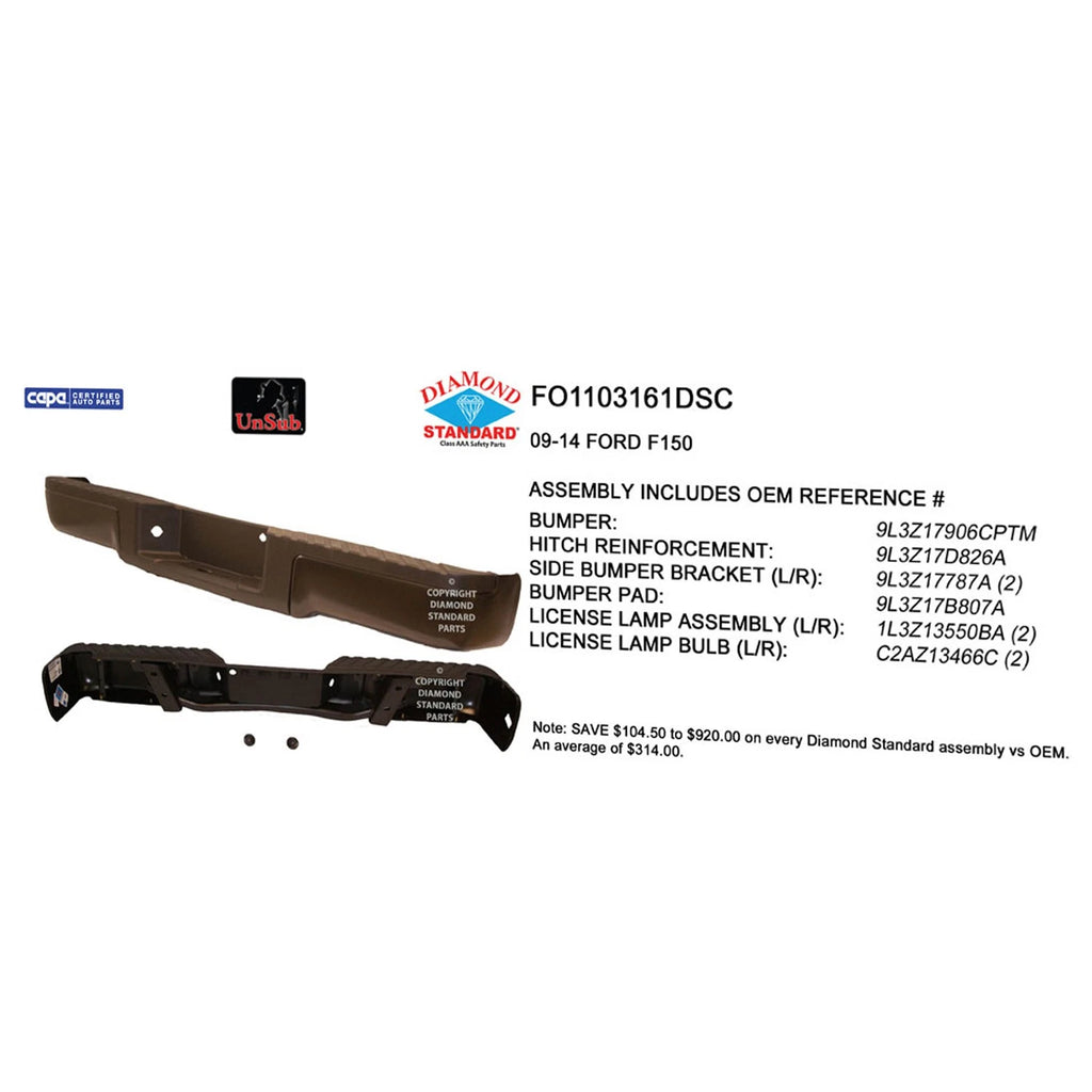 Rear Step Bumper Assembly Replacement for Toyota Tundra (2014–2021)