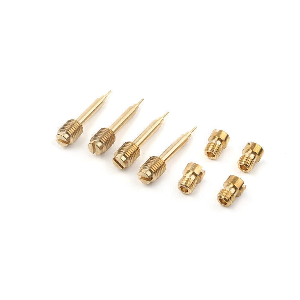 Set of 4 Carburetor Rebuild Kits & Plunger Diaphragms for Kawasaki