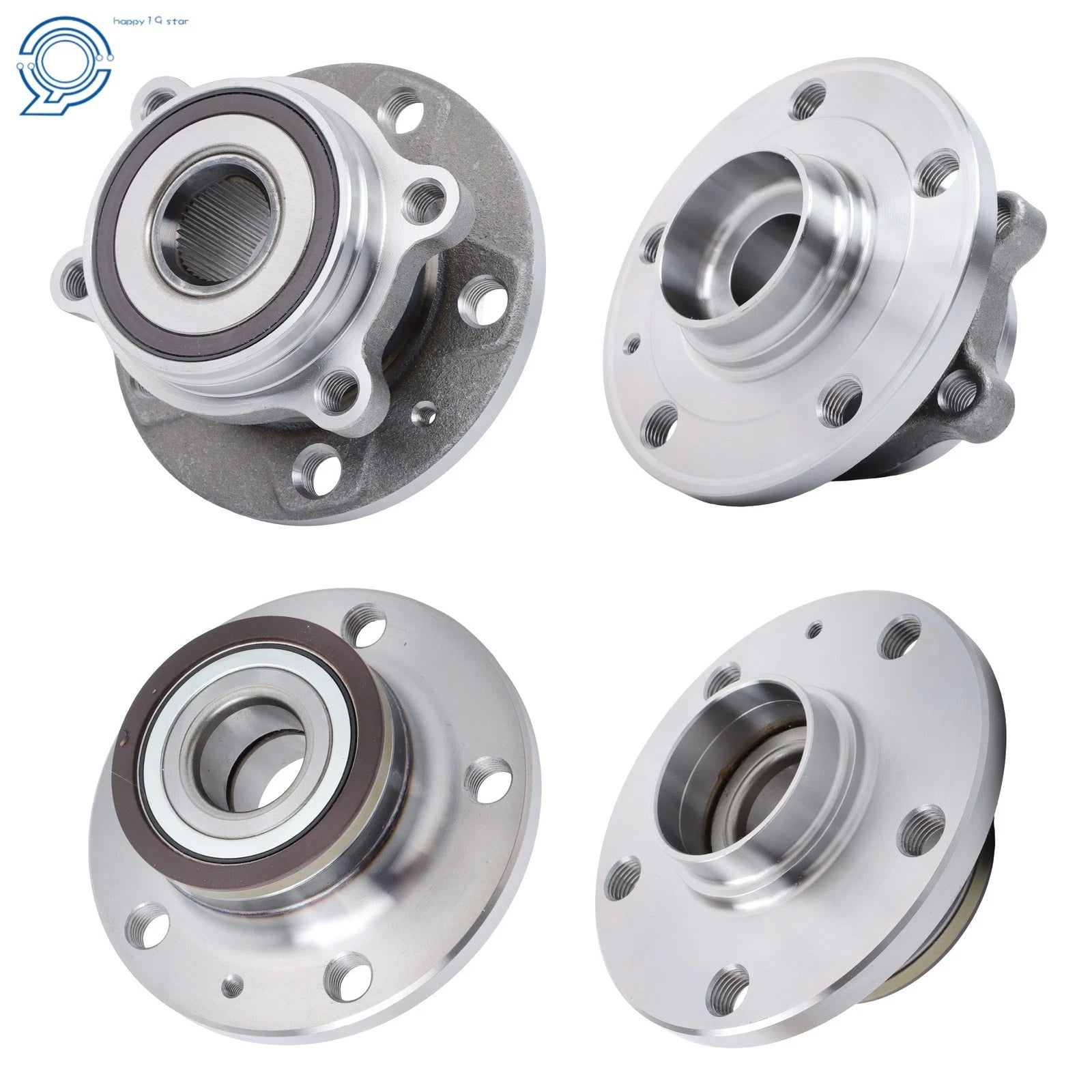 Set of 4 Wheel Bearing & Hub Assembly for VW Tiguan Jetta Passat Eos (FWD)