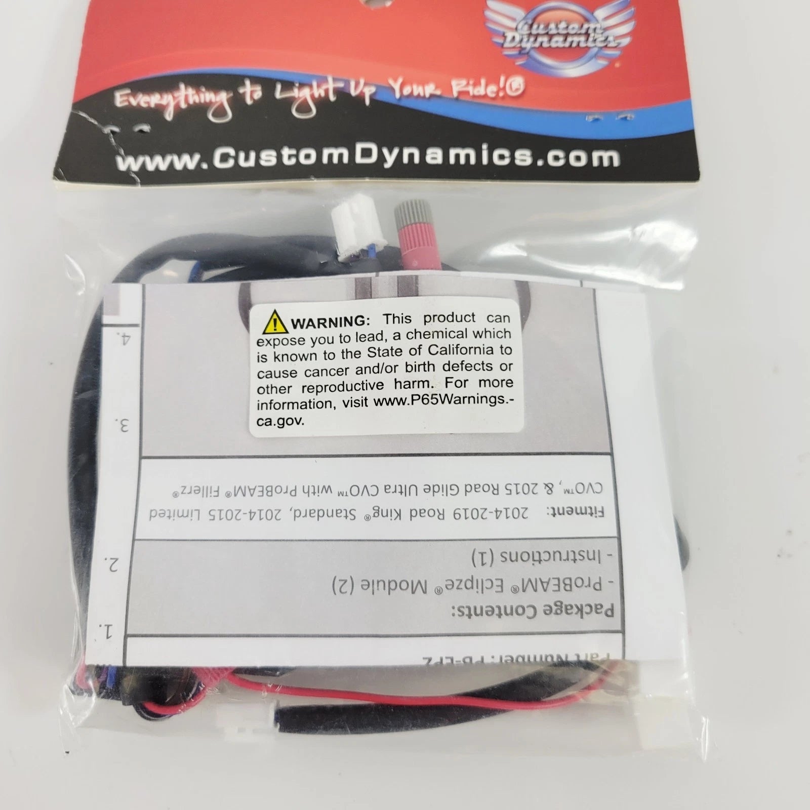 Custom Dynamics Probeam Eclipze Run Turn Brake Converter for Harley (2014–2023)