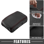 Armrest Seat Box Cover for Toyota Corolla (Carbon Fiber, Black)