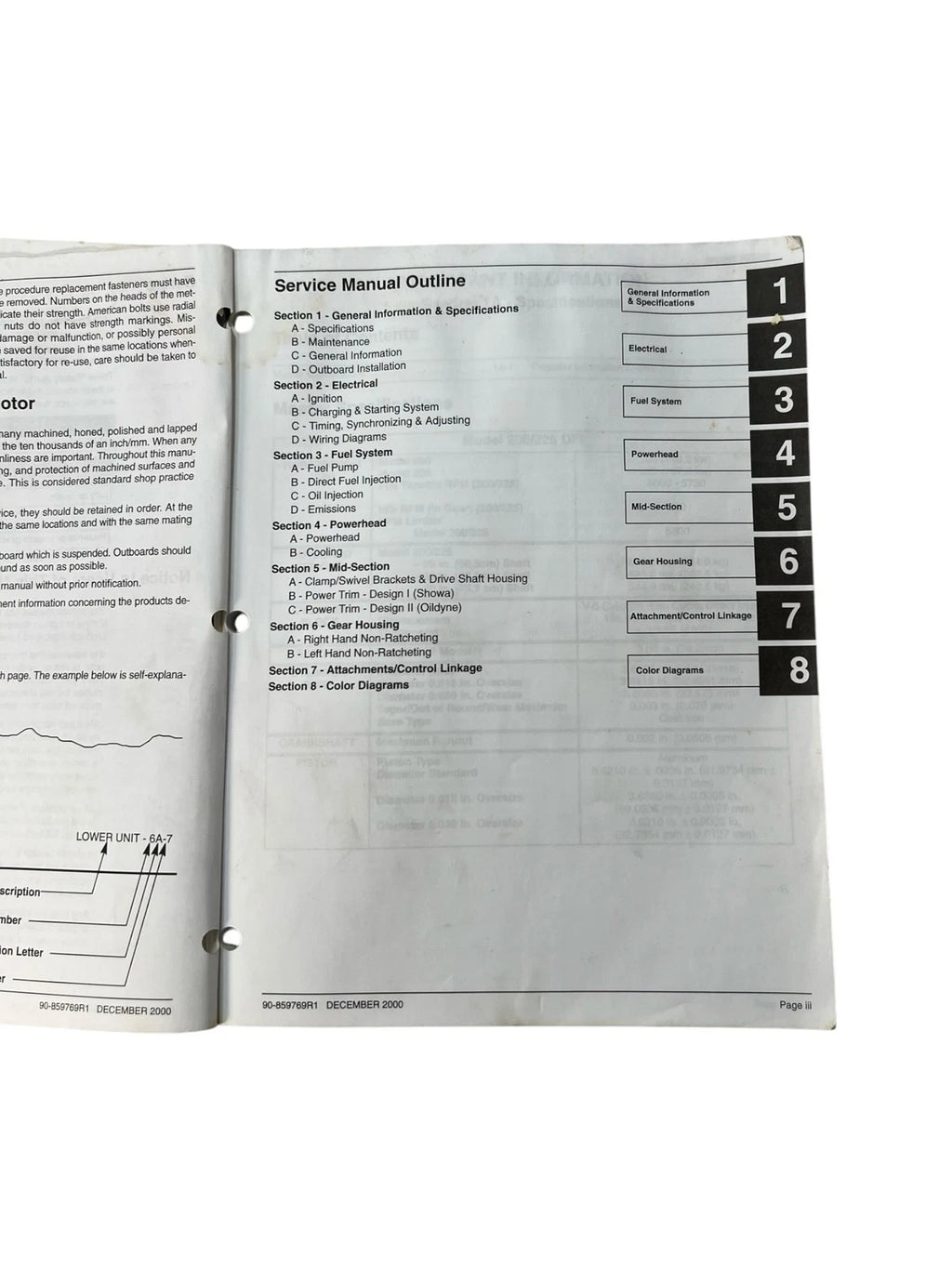 Service Manual for Mercury 200hp/225hp Optimax (90-859769R1)