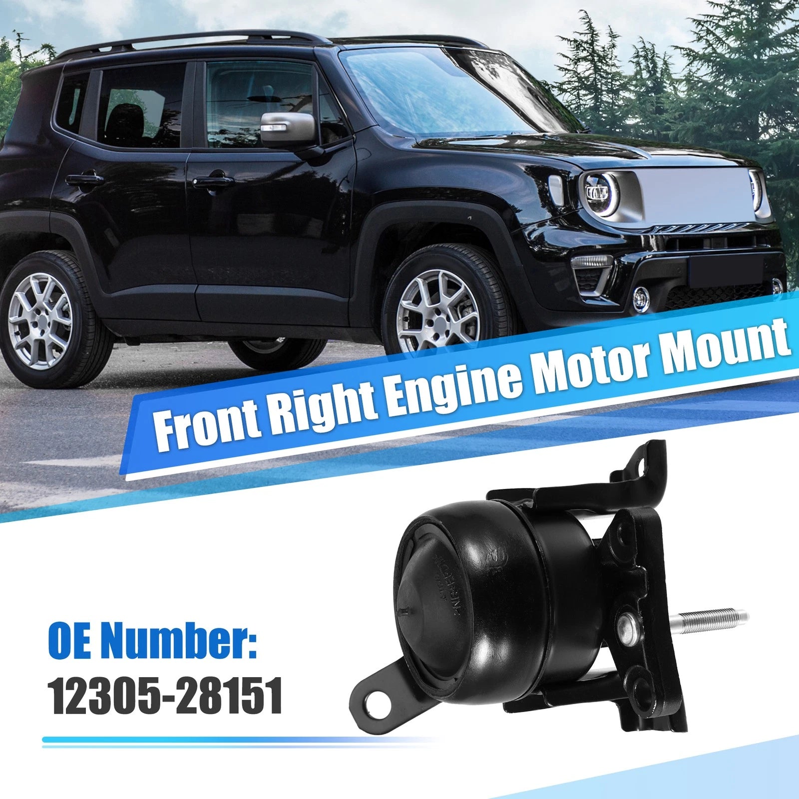 Front Right Engine Motor Mount with Bracket 12305-28151 for Toyota RAV4 (2006–2012)