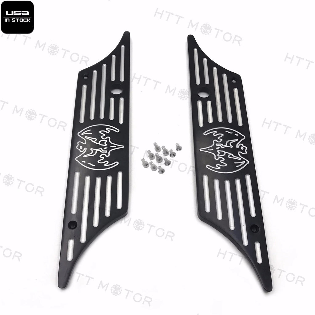 CNC Billet Aluminum Saddlebag Latch Cover for Harley Touring (1993–2013)
