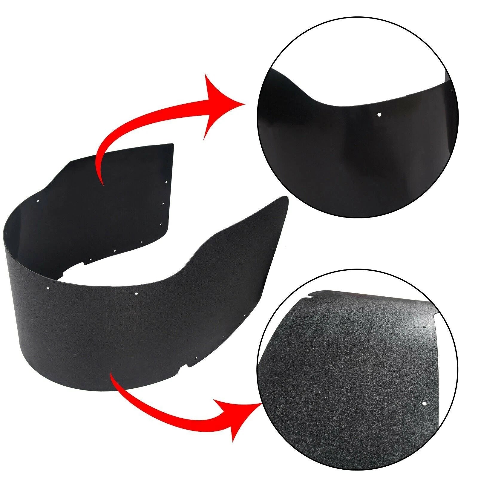 Left Rear Bed Inner Fender Liner for Ford F350 F450 Super Duty (1999–2010)