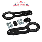 Tow Hook Kit for Make Model  - CNC Anodized Black Billet Aluminum