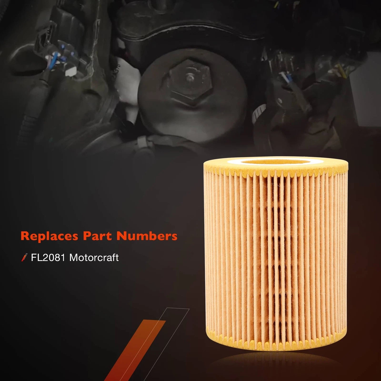 FD4627 Diesel Fuel Oil Filter Kit for Ford F150 3.0L (2018–2021) FL2081