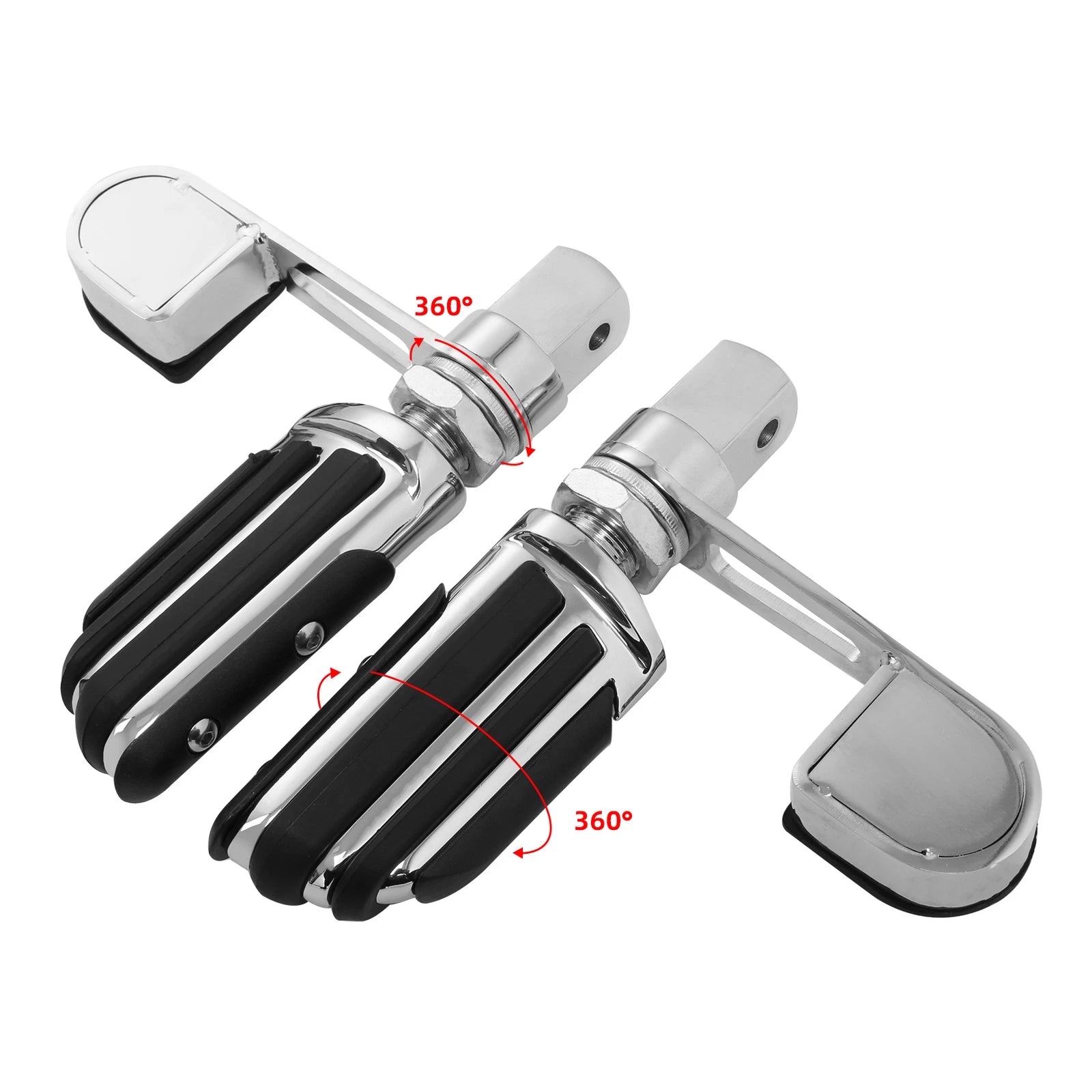 Chrome Footpegs Footrests for Honda VTX1300 (2003–2009) VTX1800 (2002–2011)