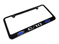 License Plate Frame Front for Chevrolet C10 C10 Blue Bowtie Engraved (2005–2015)