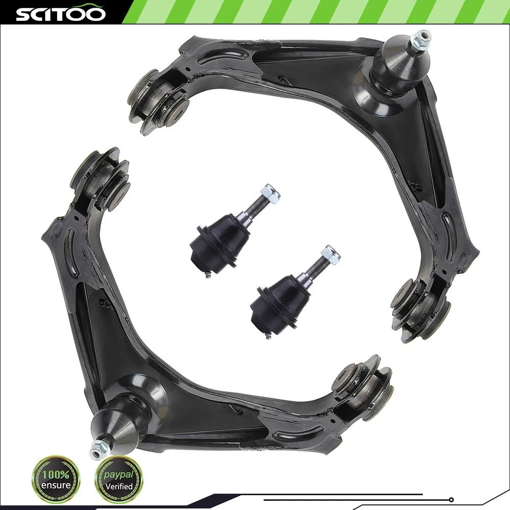 Front Upper Control Arm w/Ball Joint Assembly + Lower Ball Joints for GMC (8-Lug)