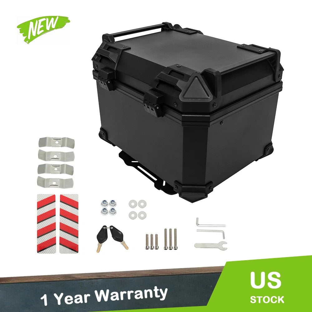 45L Waterproof Black Trunk Top Case for Motorcycle