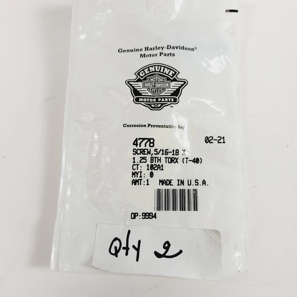 Screw 5/16-18 X 1-3/8 Torx Button for Harley-Davidson
