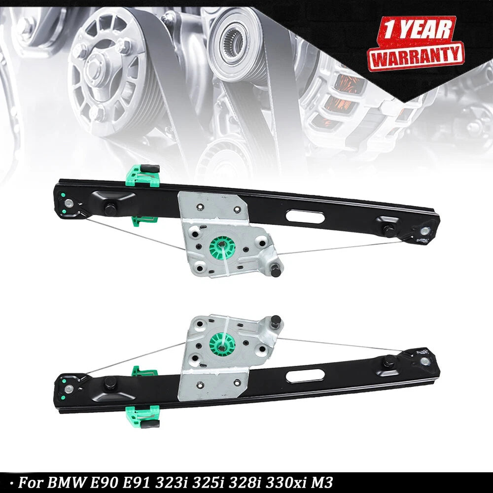 2X Power Window Regulators for BMW E90 E91 325i 328i 330i 335i (2006–2013)