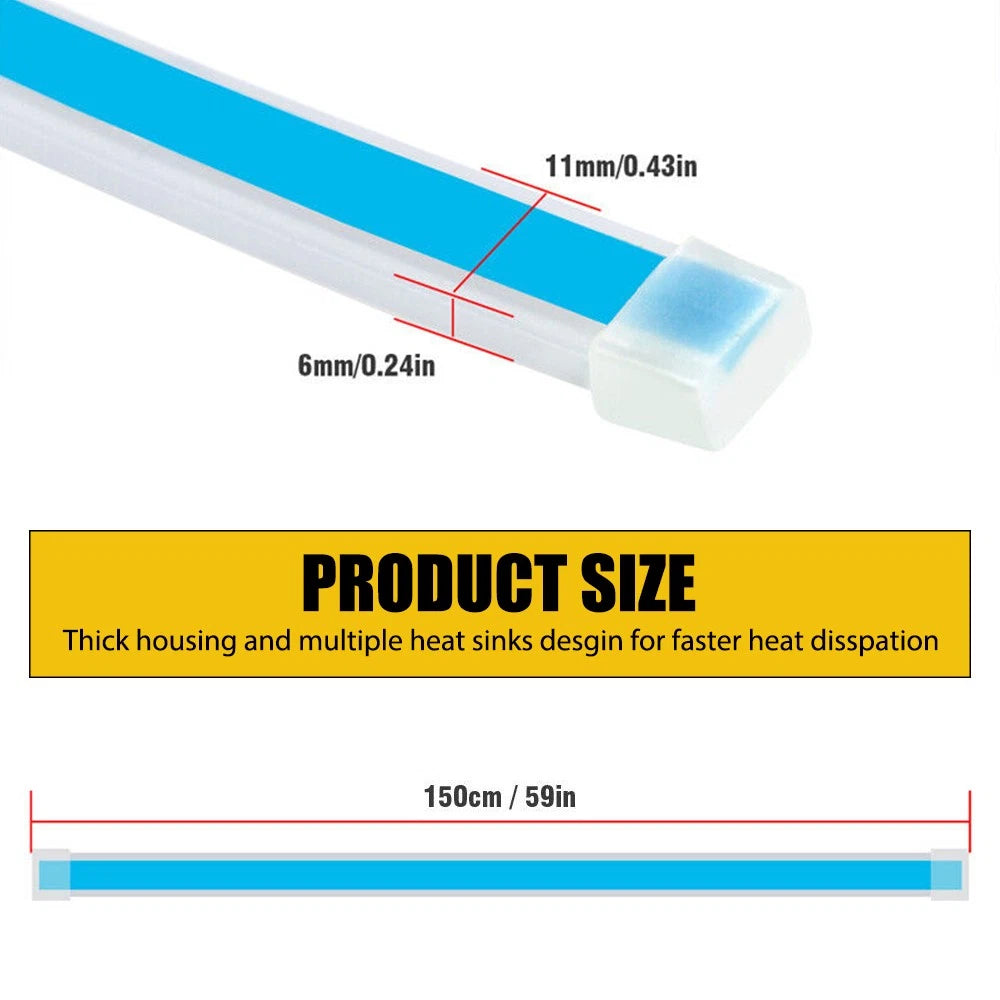 LED Hood Day Running Light Strip for Universal Fit (150/180cm)