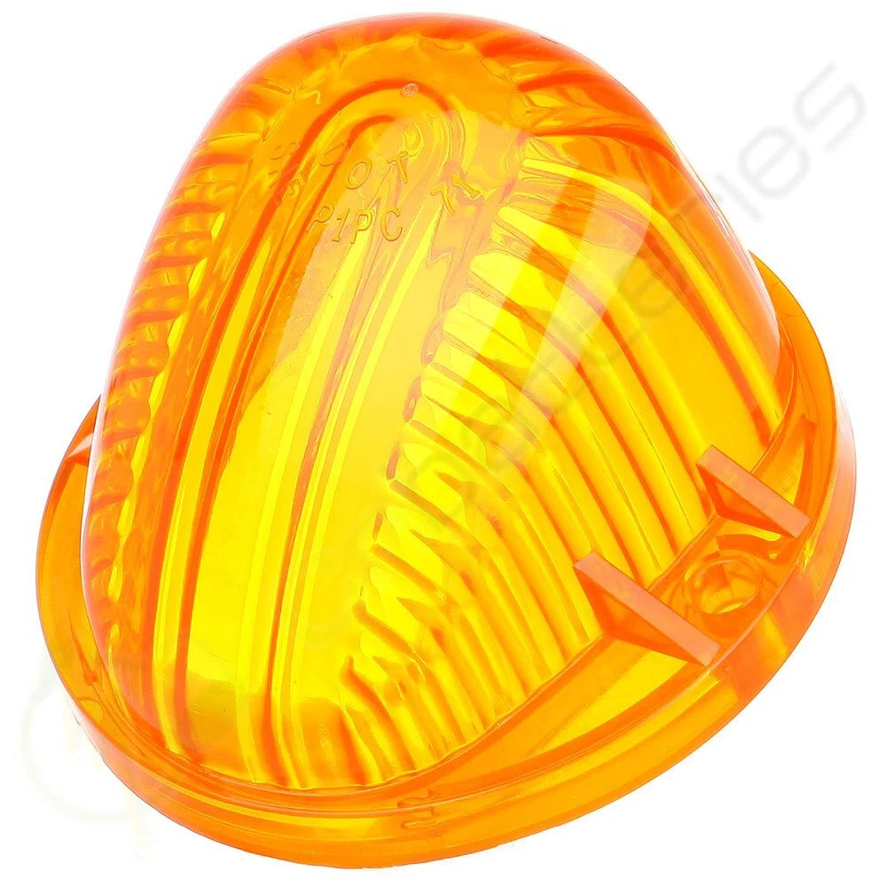 5 Amber Round Cab Marker Light Covers for Chevrolet Truck Pickup (9069A)