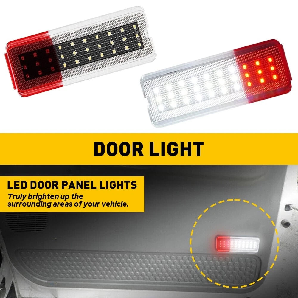 2X LED Interior Door Panel Light for Ford Excursion (2000–2005)