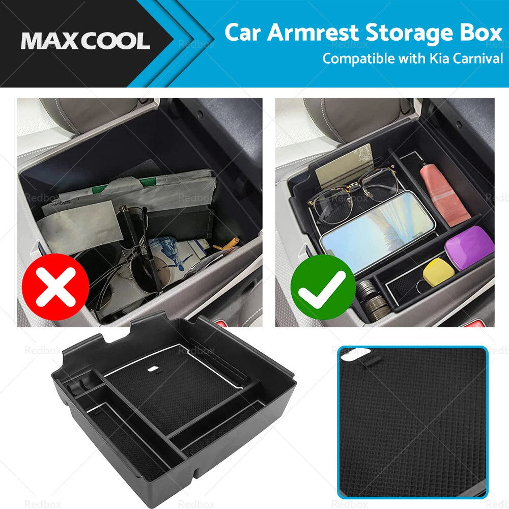 Centre Console Armrest Storage Box Tray for Kia Carnival (2021–2023)