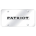 Chrome Name on Chrome License Plate - Officially Licensed for Jeep Patriot