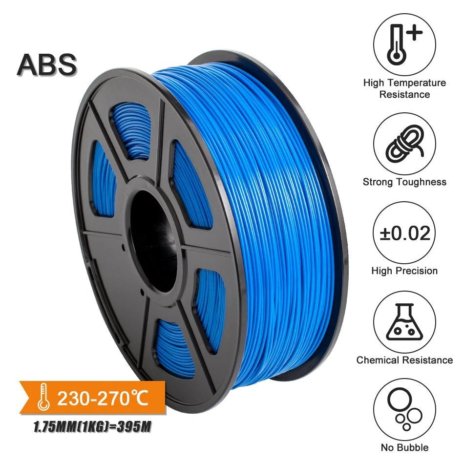 3D Printer Filament 3.00mm ABS for MakerBot RepRap (Multiple Colors)