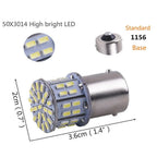 10 x 50SMD LED Tail Turn Signal Light Bulbs for BA15S 1156