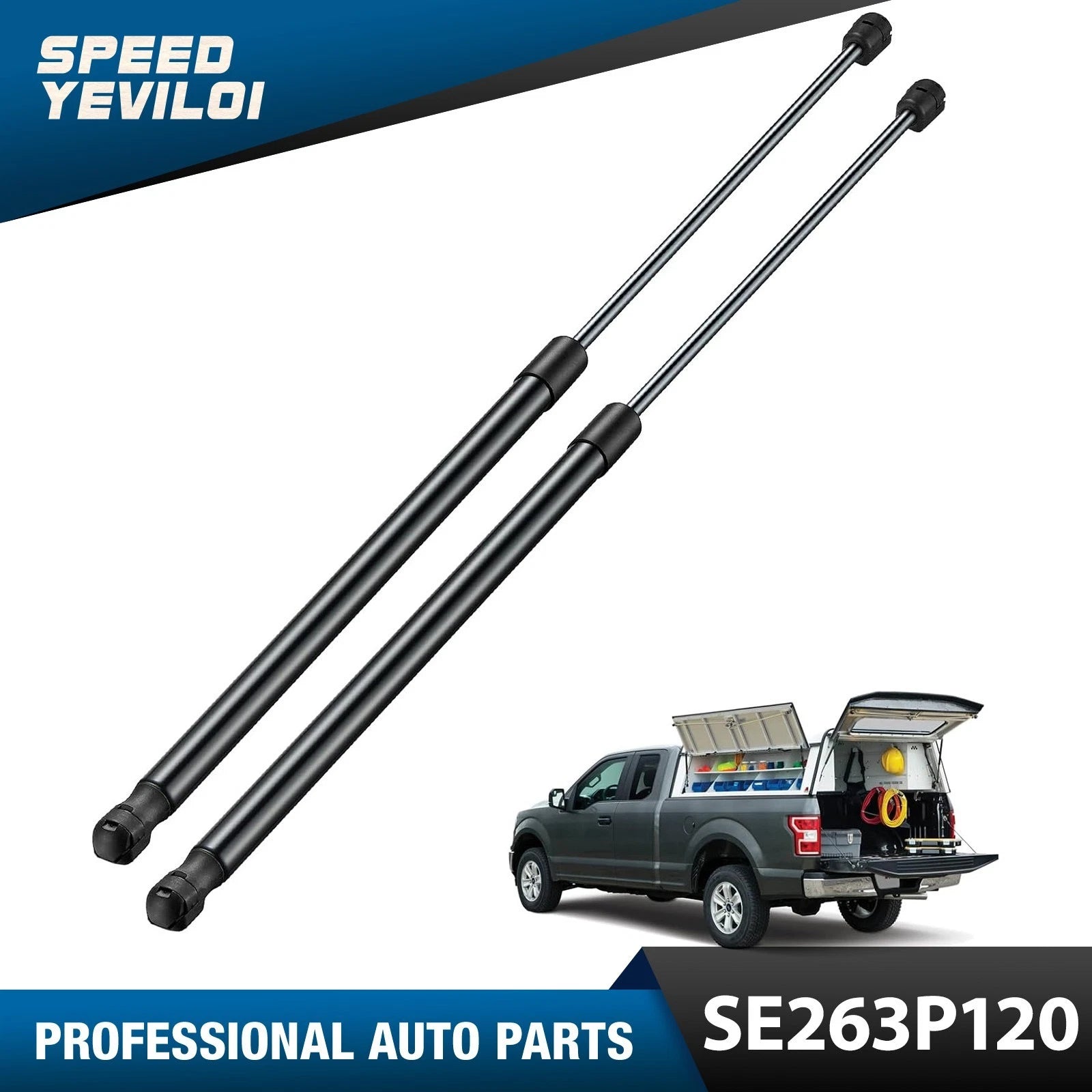 Set of 2 SE263P120 26" Gas Struts for Tonneau Covers (RV Doors)