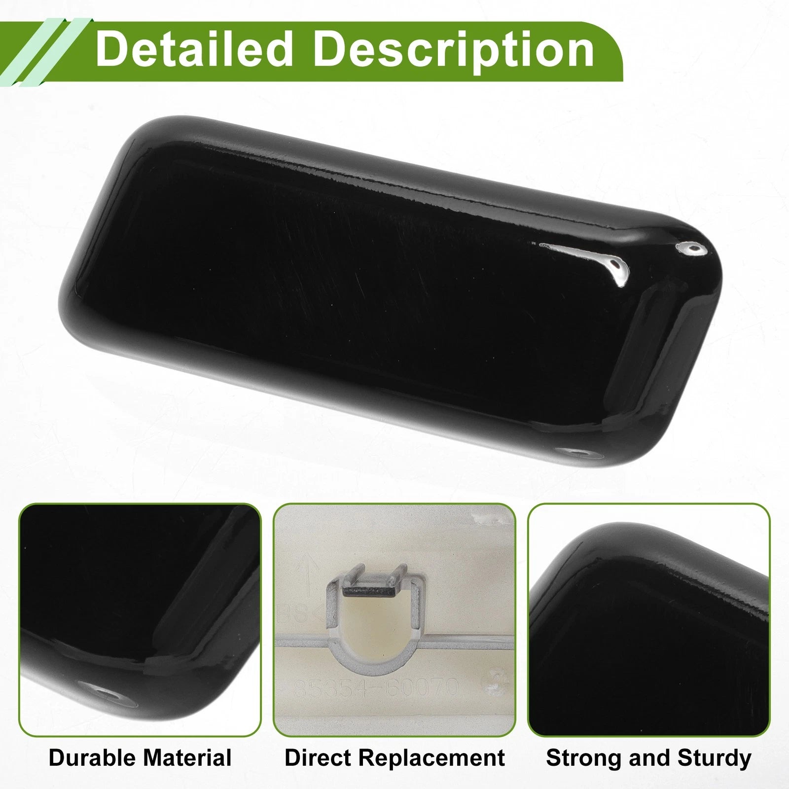 Front Left Washer Nozzle Cover for Toyota Land Cruiser (2016–2021) 8535460070 Black