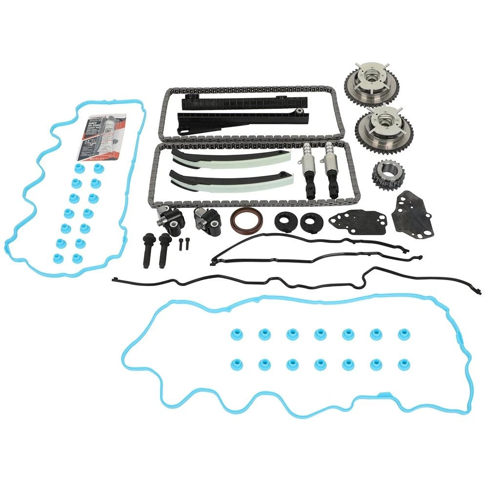 Timing Chain Kit with Cam Phasers & VVT Valves for Ford F150 5.4L Triton (2004–2008)