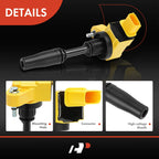 Set of 4 Yellow Ignition Coils for Chevrolet Equinox Malibu Traverse
