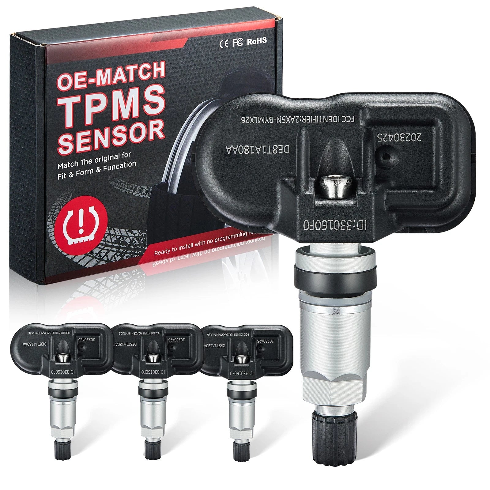 TPMS Tire Pressure Monitoring Sensor Set of 4 for BMW Z4 (2006–2014)