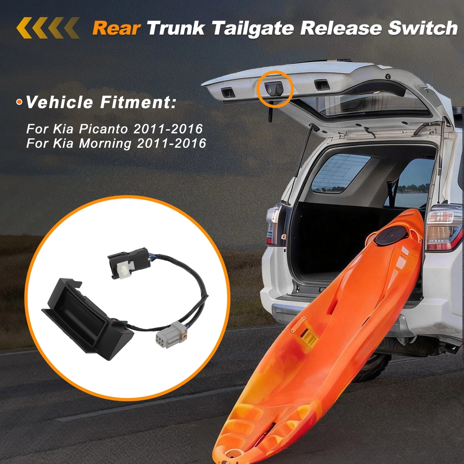 Tailgate Trunk Release Switch for Kia Picanto (2011–2016) No. 812601Y021