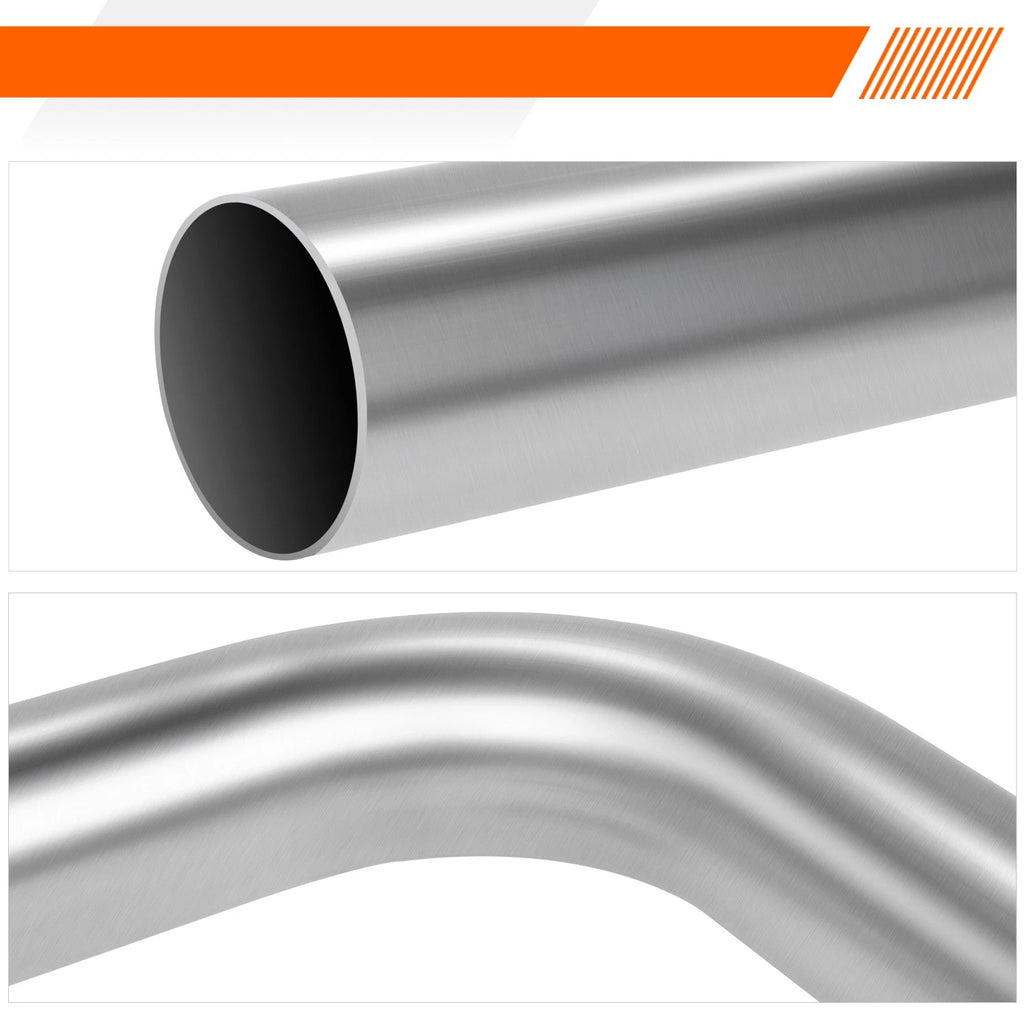 2" OD Mild Steel 90 Degree Slip Fit Exhaust Bend Pipe for Custom Applications