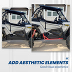 Side Steps Nerf Bars for Polaris RZR XP 900 1000 (2014–2022) RED