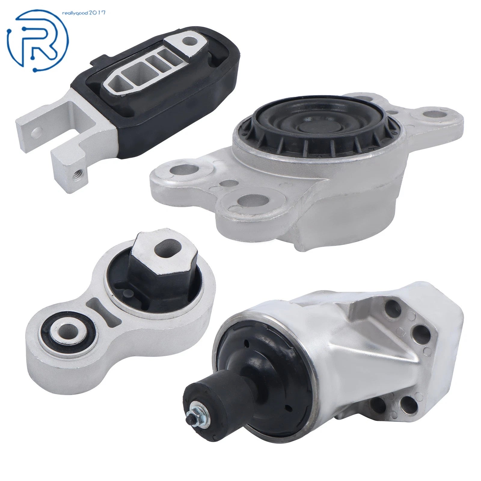 Set of 4 Engine and Transmission Mounts for Ford Edge (2015–2018)