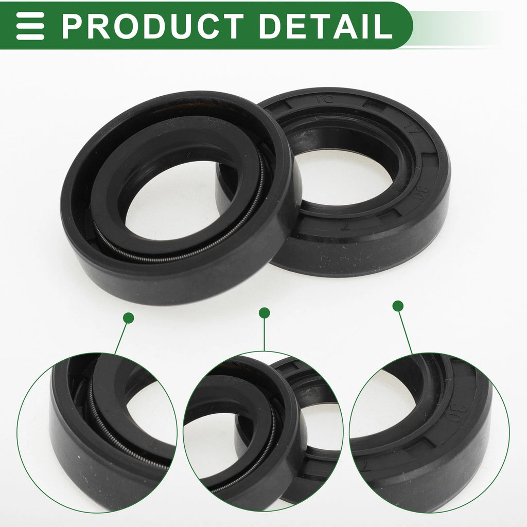 Set of 5 Oil Seal Rotary Shaft Seal NBR Rubber 17x30x7mm