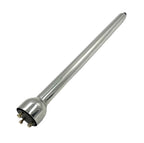Polished Stainless Steel Steering Column with 3-Bolt Adapter for Universal (—)