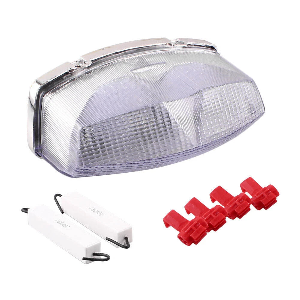Clear LED Tail Light Turn Signals for Kawasaki Ninja 500 (1994–1996)